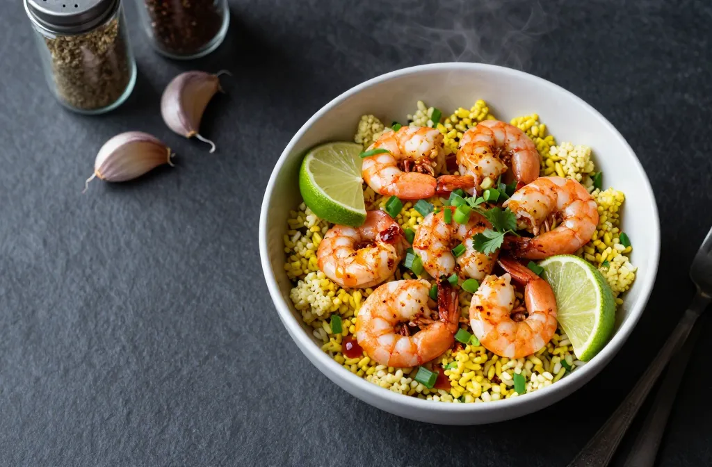 Spicy Keto Shrimp & Cauliflower Rice That Actually Slaps