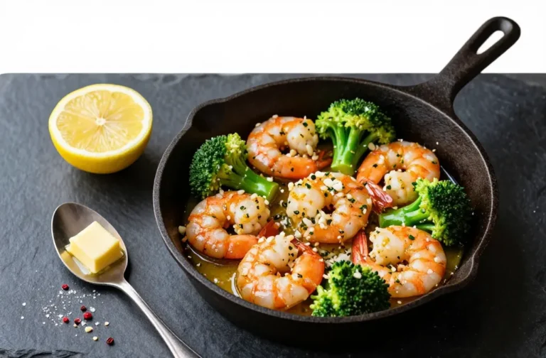Keto Garlic Butter Shrimp & Broccoli in 20 Minutes Flat