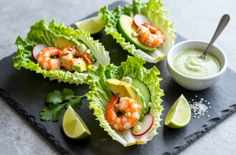 Crave-Worthy Keto Shrimp Lettuce Wraps with Zesty Dressing