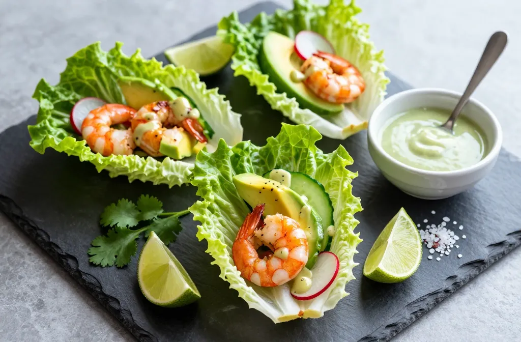 Crave-Worthy Keto Shrimp Lettuce Wraps with Zesty Dressing