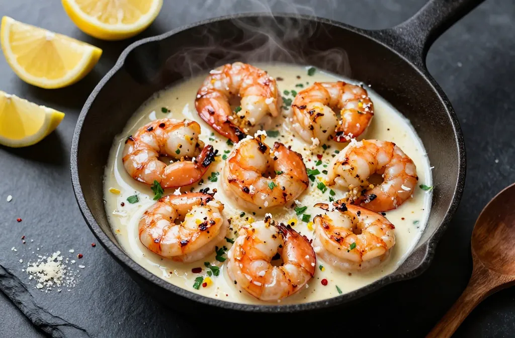 Keto Shrimp in Creamy Garlic Parmesan Sauce That Slaps