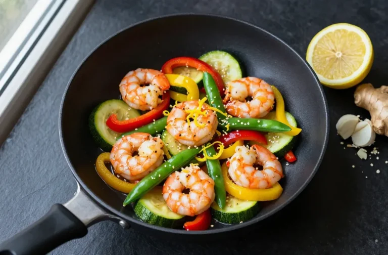 Zesty Lemon Keto Shrimp Stir-Fry Weeknight Game-Changer