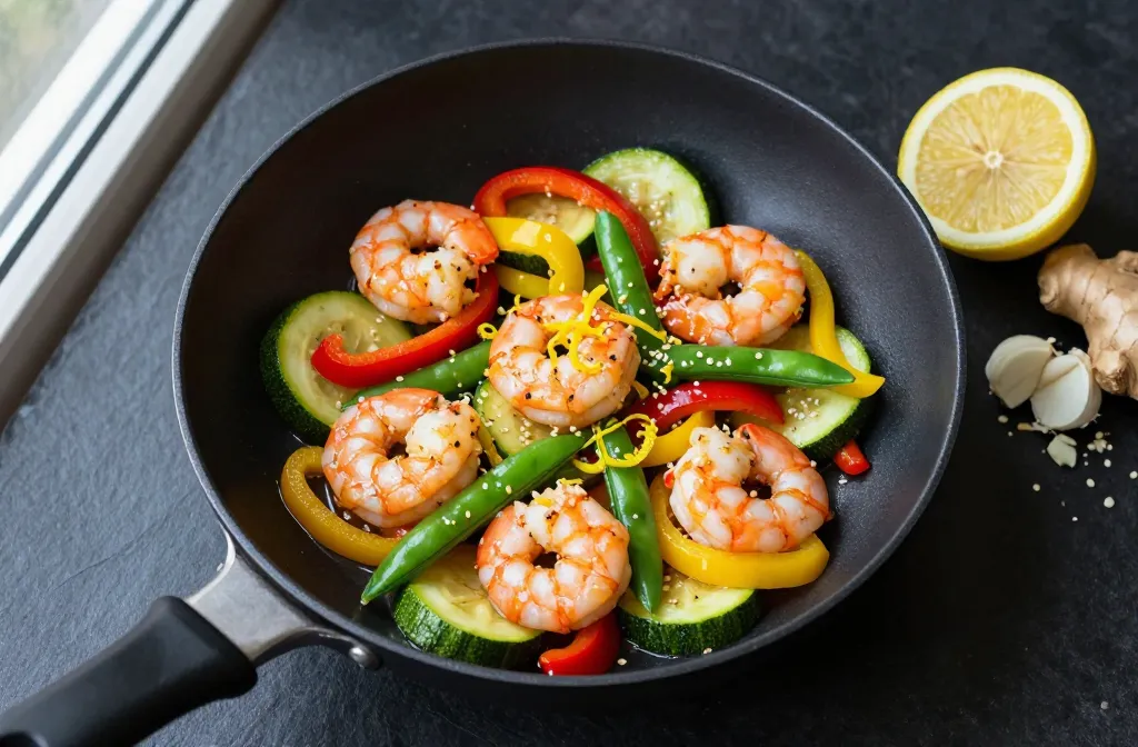 Zesty Lemon Keto Shrimp Stir-Fry Weeknight Game-Changer