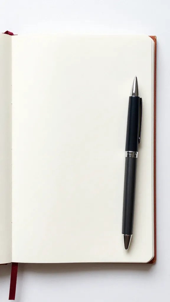 mindfulness journal open to habit loop page, pen resting