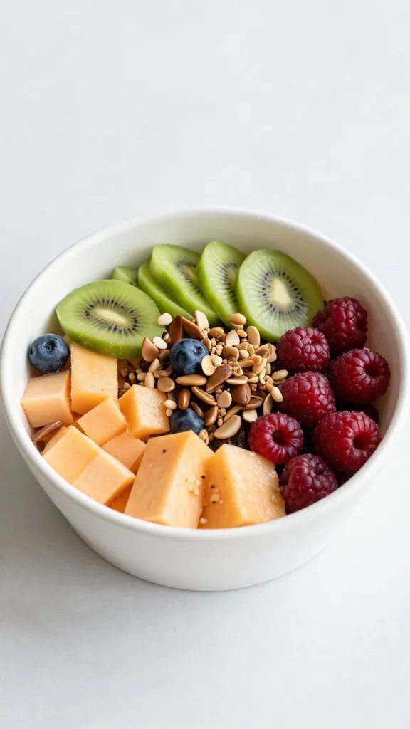 single prepped protein bowl with 80/20 label card