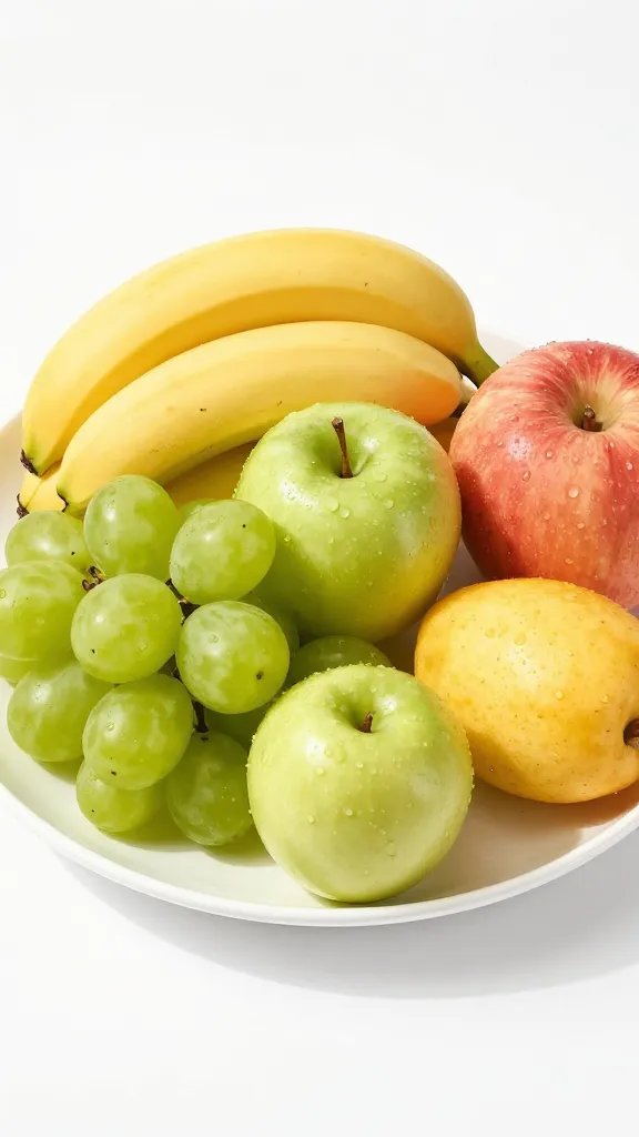 solitary green apple on matte black background, soft studio light