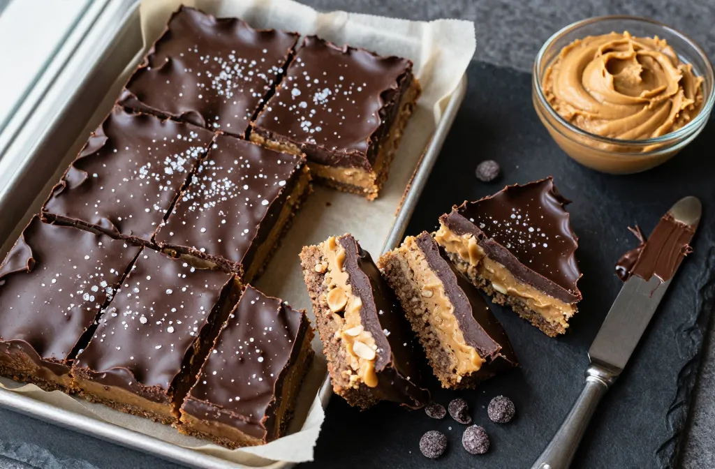 Keto No-Bake Chocolate Peanut Butter Bars Everyone Craves