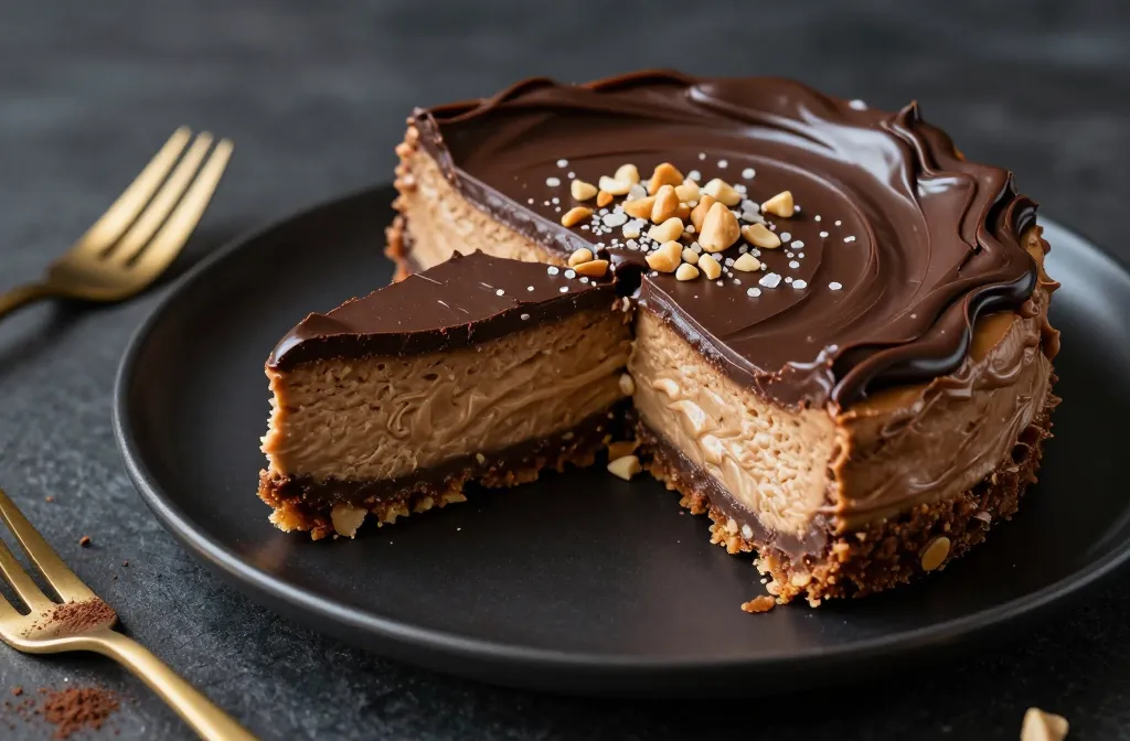 Keto Chocolate Peanut Butter Cheesecake That Feels Illegal