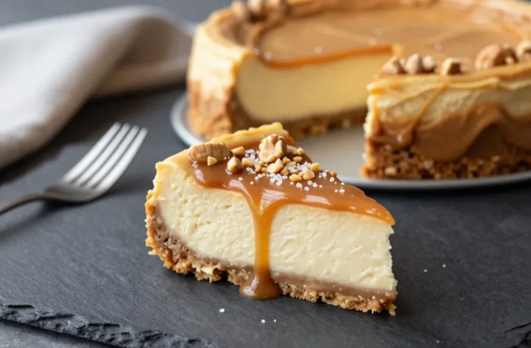 Keto Peanut Butter Caramel Cheesecake That Slaps