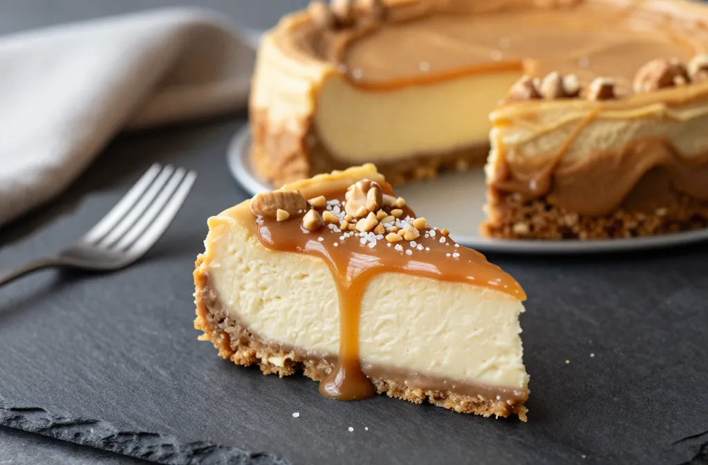 Keto Peanut Butter Caramel Cheesecake That Slaps