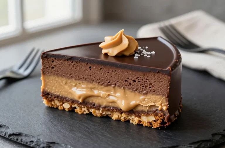 Keto Peanut Butter Chocolate Mousse Cake That Slaps