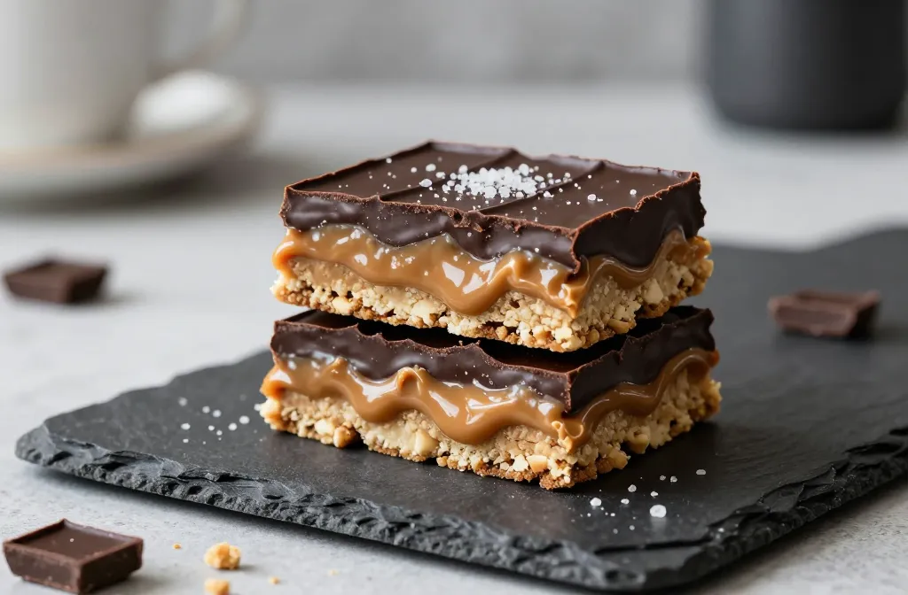 Gooey Keto Peanut Butter Caramel Bars That Slap