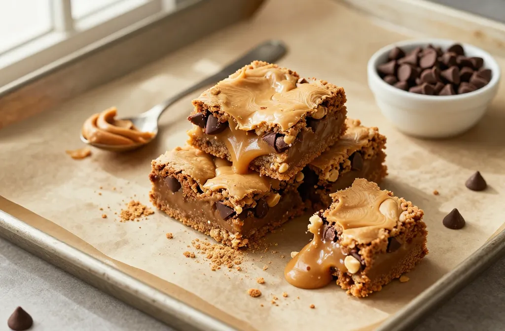 Keto Peanut Butter Chocolate Chip Blondies That Slap