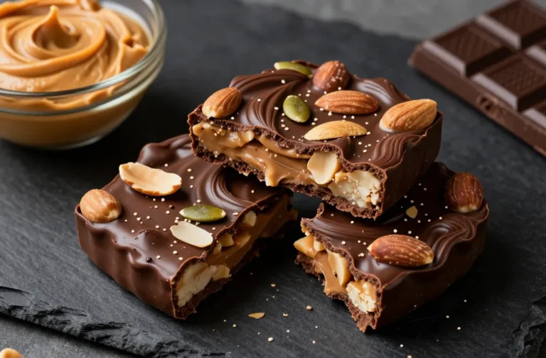 Keto Chocolate Peanut Butter Bark That Slaps