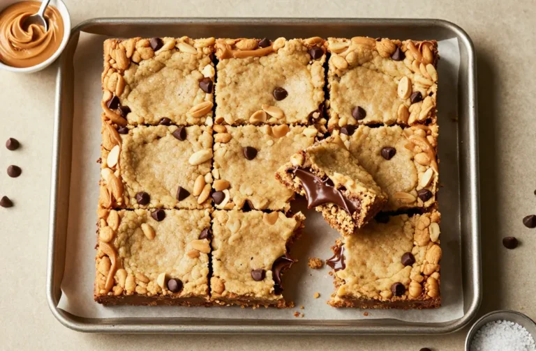 Crazy-Good Keto Peanut Butter Chocolate Chip Cookie Bars