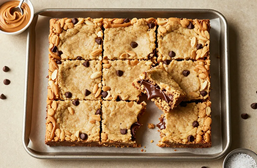 Crazy-Good Keto Peanut Butter Chocolate Chip Cookie Bars