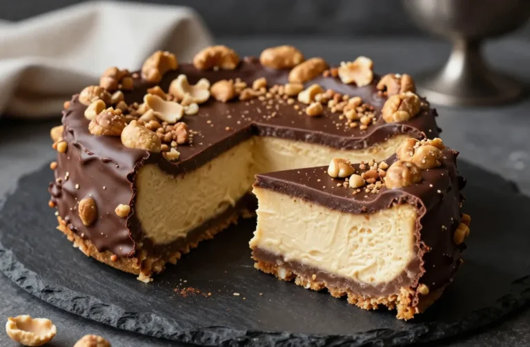 Ultimate Keto Peanut Butter Chocolate Crunch Cheesecake