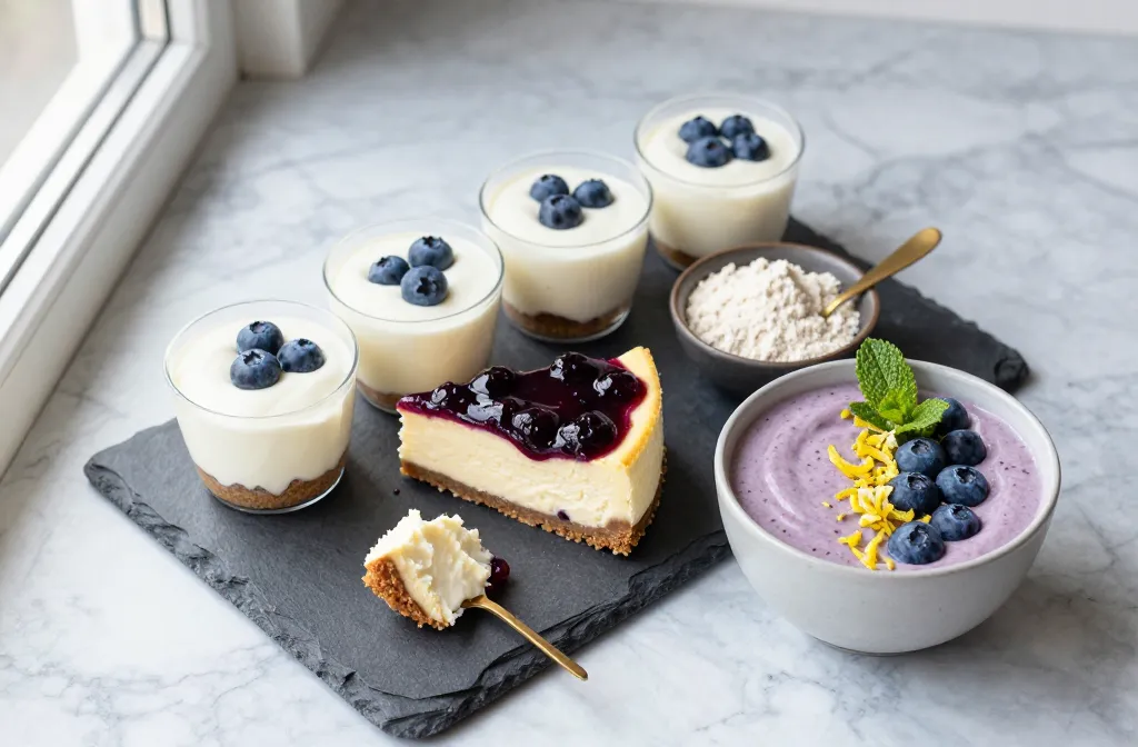 Crave-Worthy 12 High Protein Blueberry Cheesecake Desserts