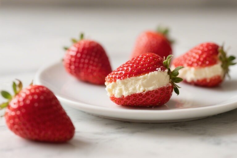 100-Calorie Cheesecake Stuffed Strawberries – A Light, Creamy Treat