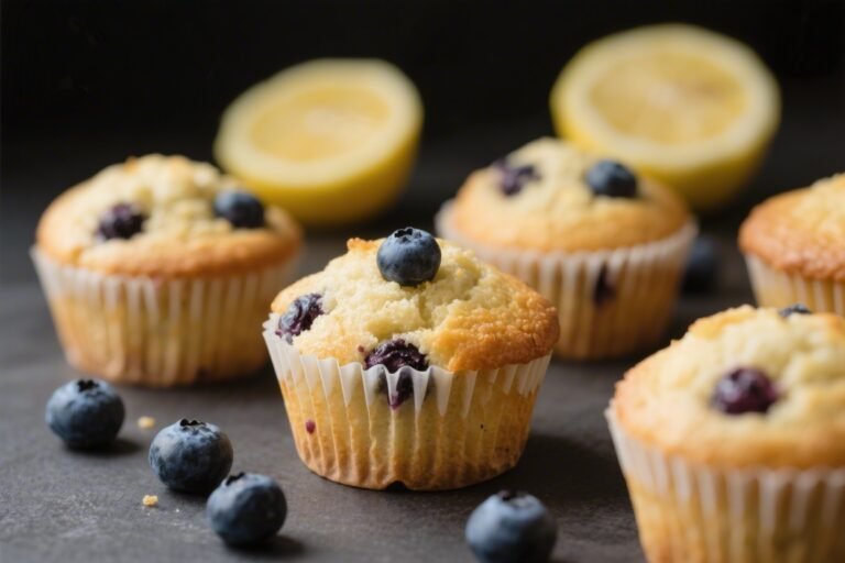 Healthy Lemon Blueberry Muffins – Bright, Fresh, and Easy