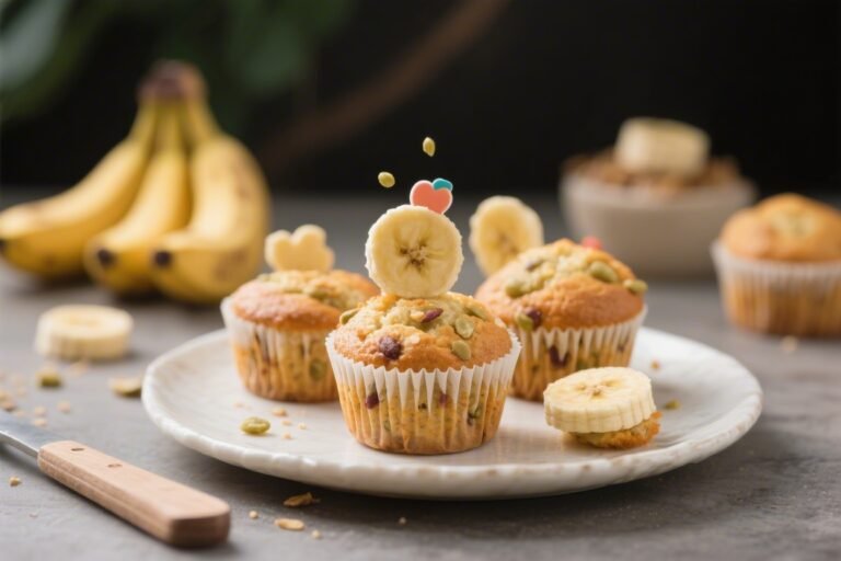 Healthy Banana Muffins for Kids – Easy, Wholesome, and Naturally Sweet
