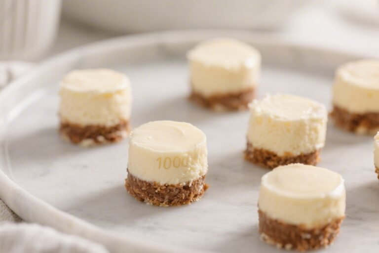 100-Calorie Frozen Cheesecake Bites – Cool, Creamy, and Portion-Friendly Treats