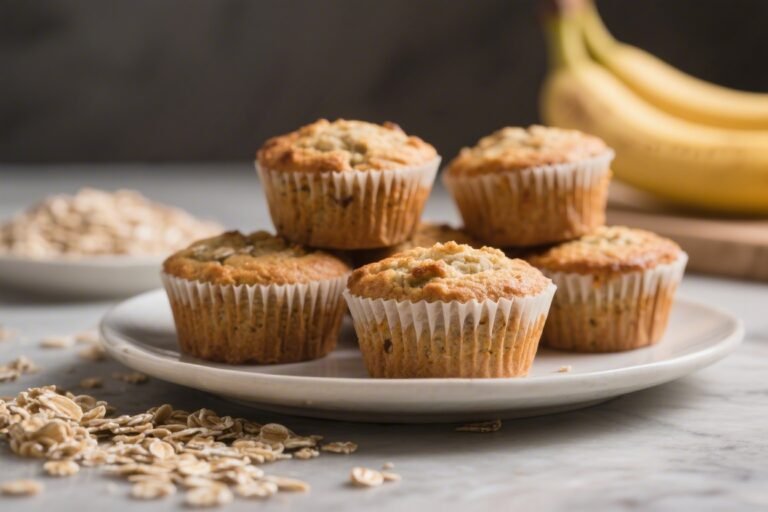 Healthy Banana Oatmeal Muffins – Soft, Wholesome, and Naturally Sweet