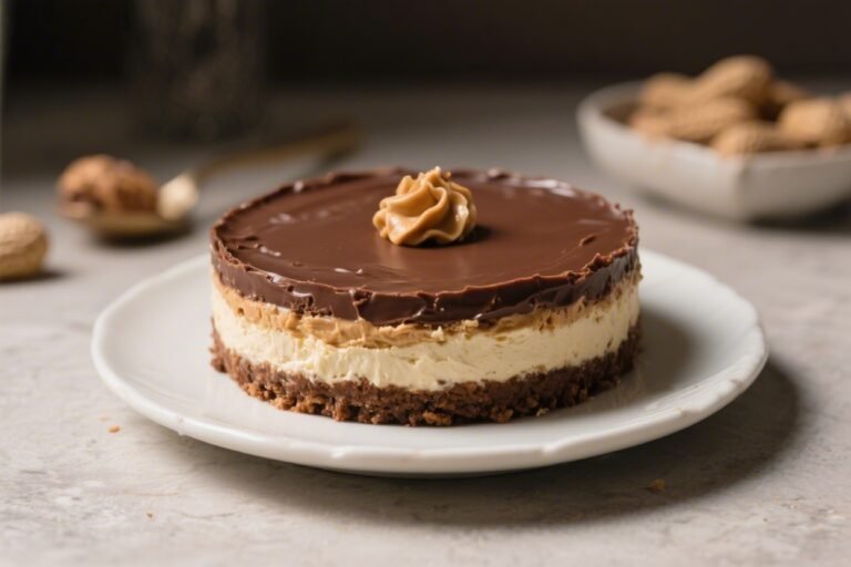 No Bake Chocolate Peanut Butter Cheesecake – Creamy, Rich, and Effortless