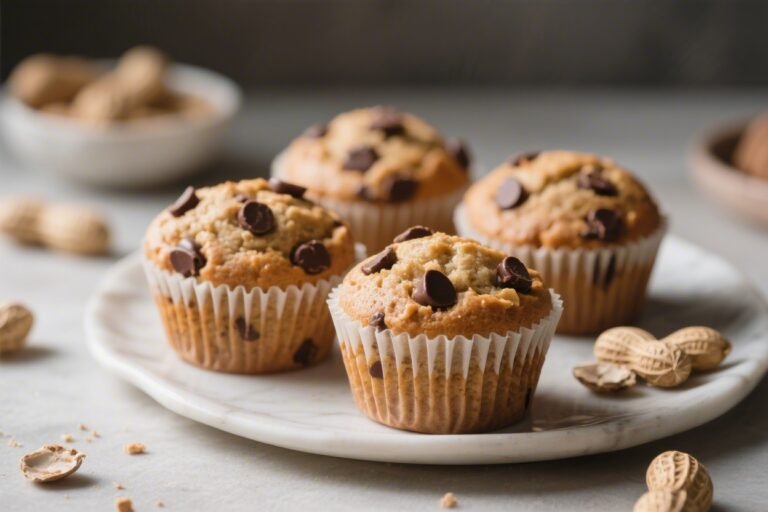 Healthy Peanut Butter Chocolate Chip Muffins – Easy, Wholesome, and Delicious
