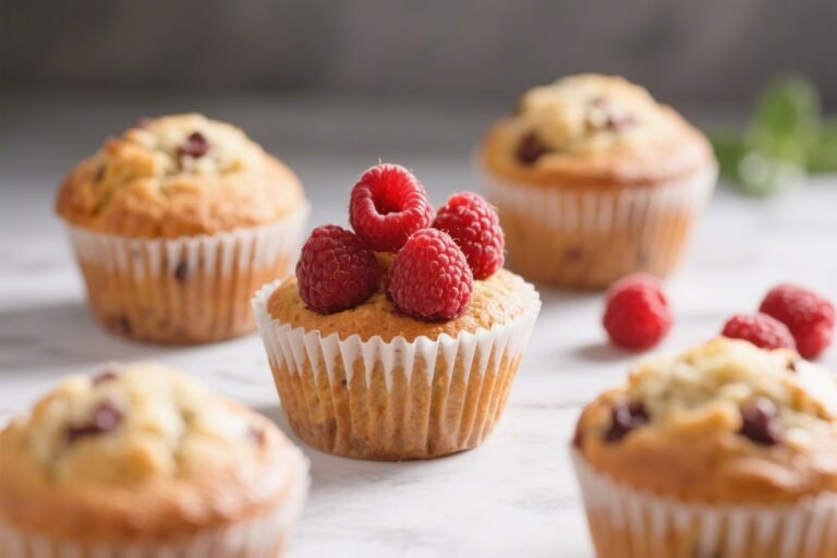 Healthy Raspberry Muffins – Bright, Juicy, and Easy to Make