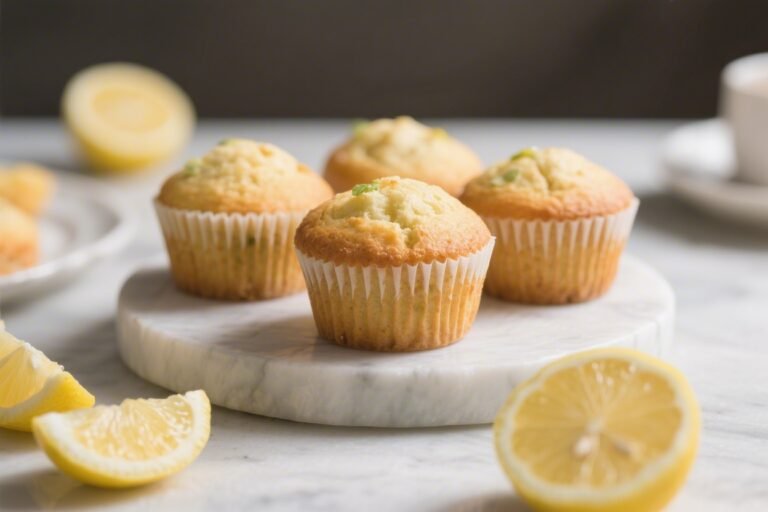 Healthy Lemon Muffins – Bright, Zesty, and Easy to Make