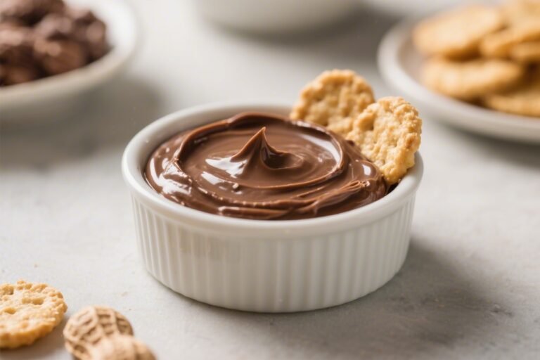 100-Calorie Chocolate Peanut Butter Dip – A Light, Creamy Treat for Snack Time