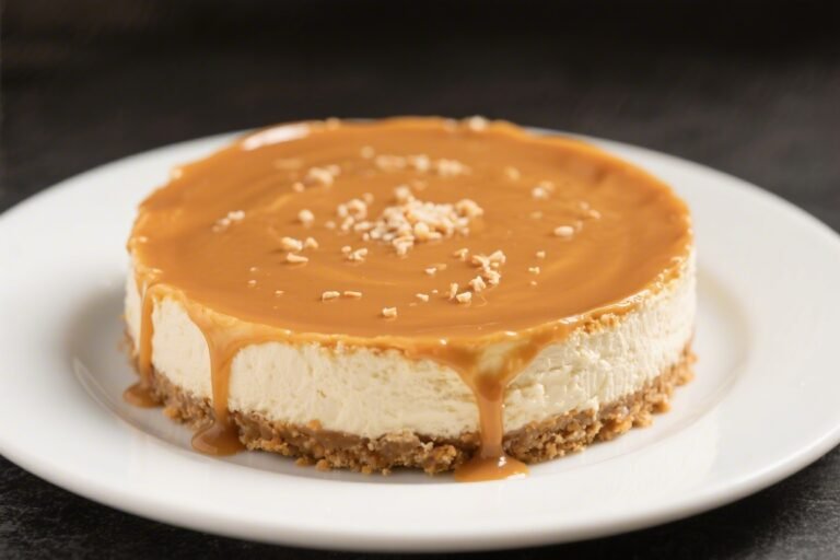 No Bake Salted Caramel Cheesecake – Creamy, Sweet, and Effortless