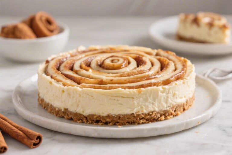 No Bake Cinnamon Roll Cheesecake – Cozy Flavor, Zero Oven Time