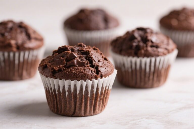 Healthy Double Chocolate Muffins – Rich Flavor, Lighter Ingredients