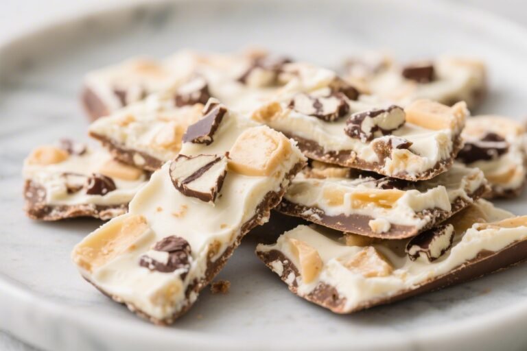 No Bake Cheesecake Bark – A Creamy, Crunchy Freezer Treat