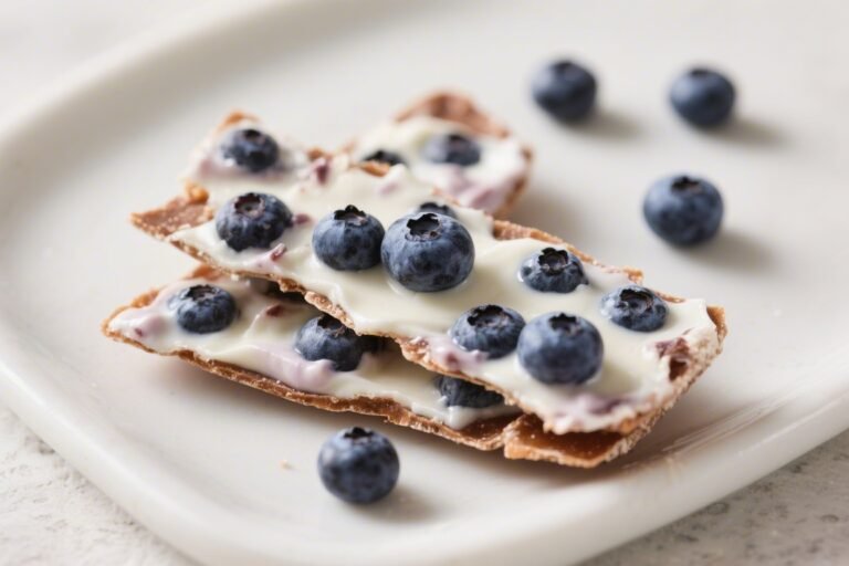 100-Calorie Blueberry Yogurt Bark – A Light, Refreshing Treat