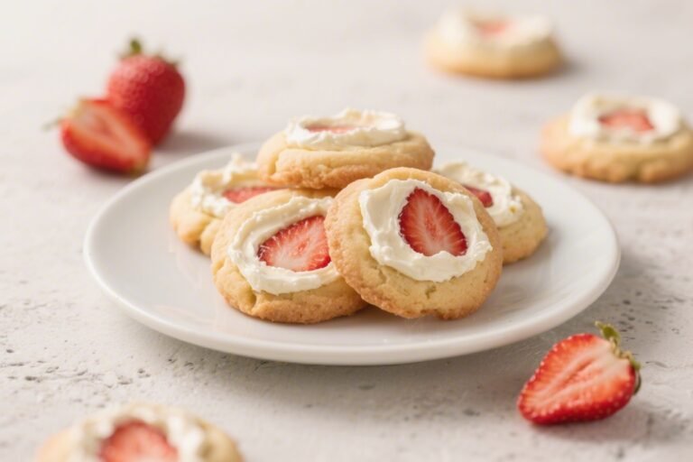 Keto Strawberry Cream Cheese Cookies – Soft, Sweet, and Low-Carb