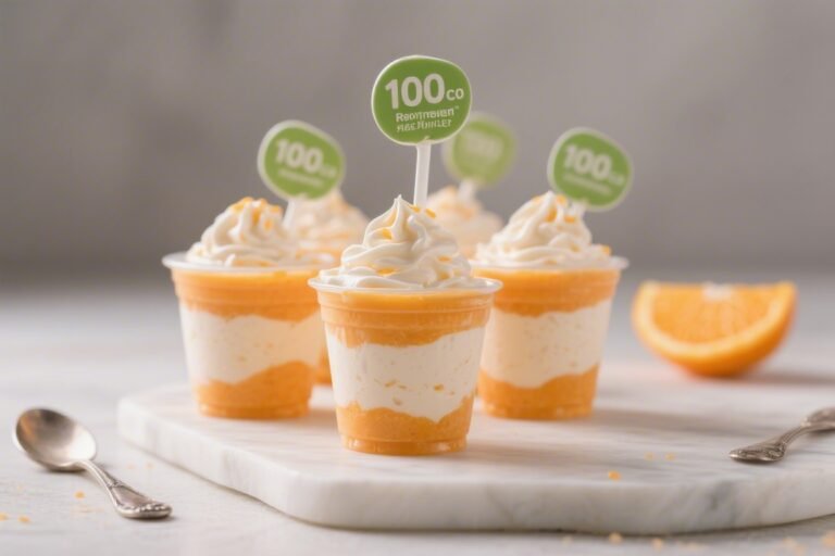 100-Calorie Orange Creamsicle Cups – Light, Bright, and Easy