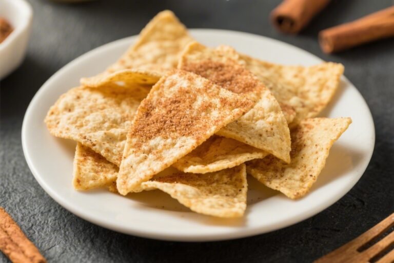 100-Calorie Cinnamon Sugar Tortilla Chips – A Light, Sweet Snack You’ll Crave