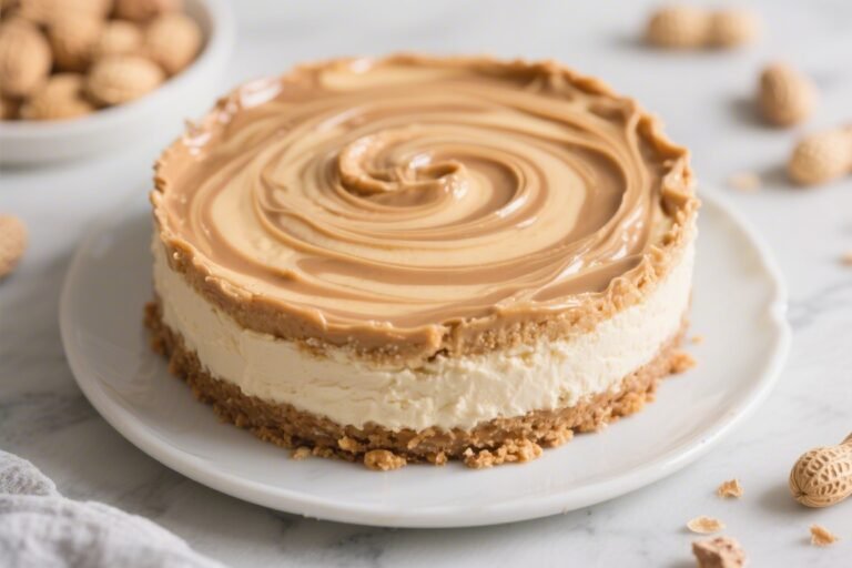 No Bake Peanut Butter Swirl Cheesecake – Creamy, Easy, and Irresistible