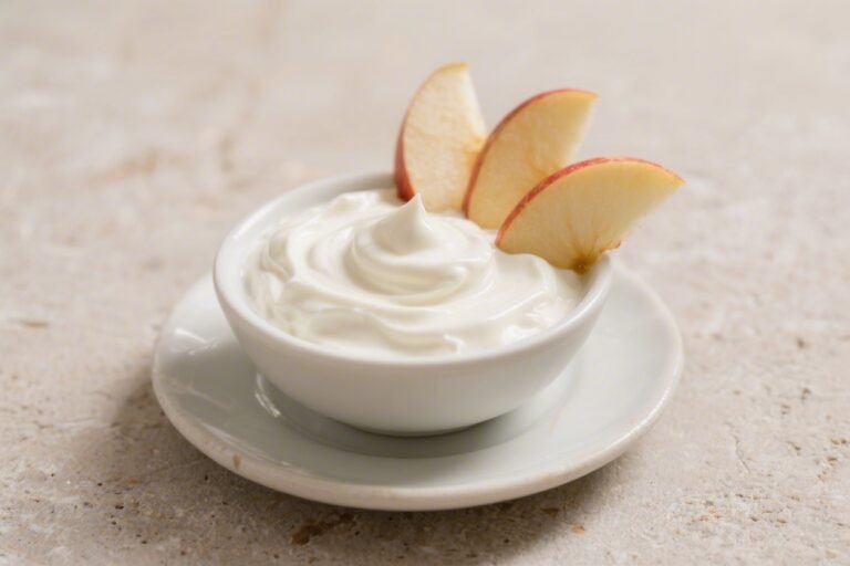 100-Calorie Apple Yogurt Dip – A Light, Creamy Snack