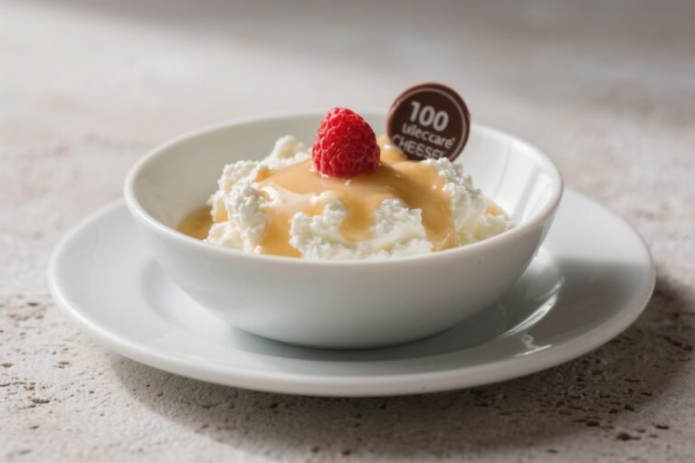 100-Calorie Cottage Cheese Dessert Bowl – Light, Creamy, and Satisfying