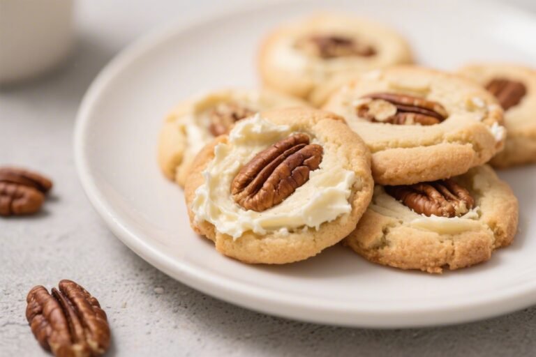Keto Cream Cheese Pecan Cookies – Soft, Nutty, and Low-Carb
