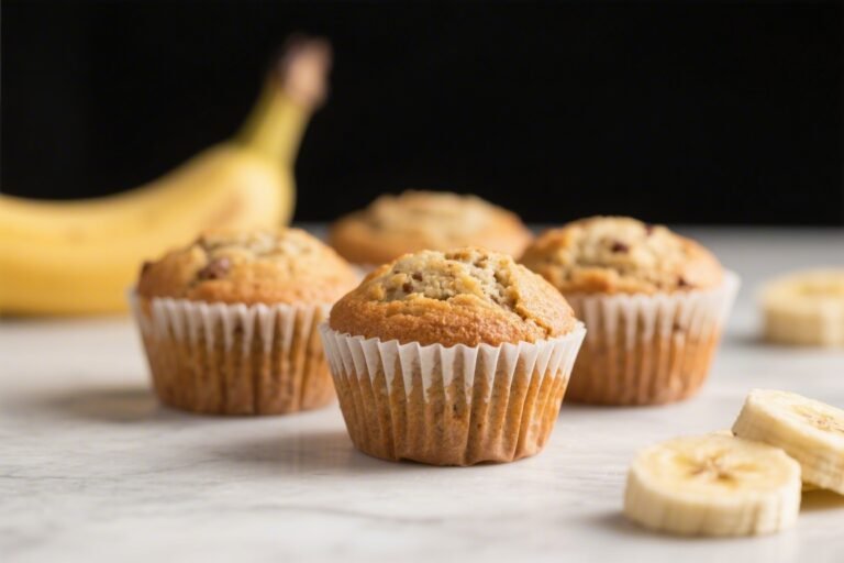 Healthy Banana Muffins – Light, Moist, and Naturally Sweet