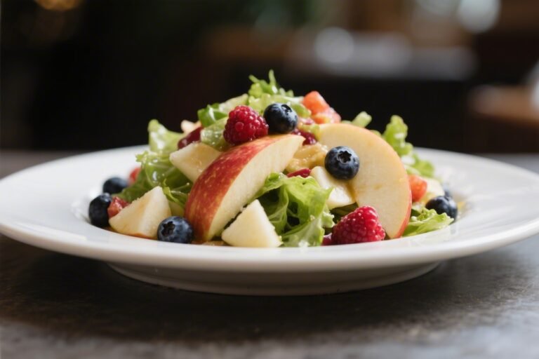 100-Calorie Apple Berry Salad – Light, Fresh, and Ready in Minutes