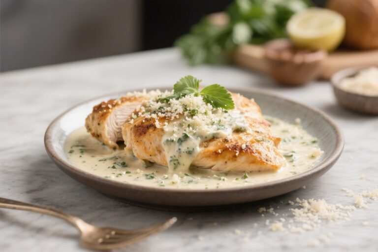 Keto Chicken Creamy Garlic Parmesan – A Comforting, Low-Carb Skillet Favorite