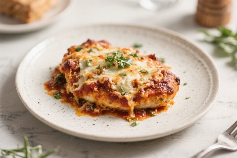 Keto Chicken Parmesan Bake – A Cozy, Low-Carb Weeknight Favorite