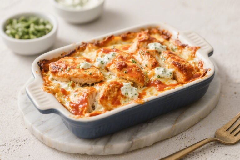 Keto Chicken Buffalo Ranch Bake – Easy, Creamy, and Satisfying