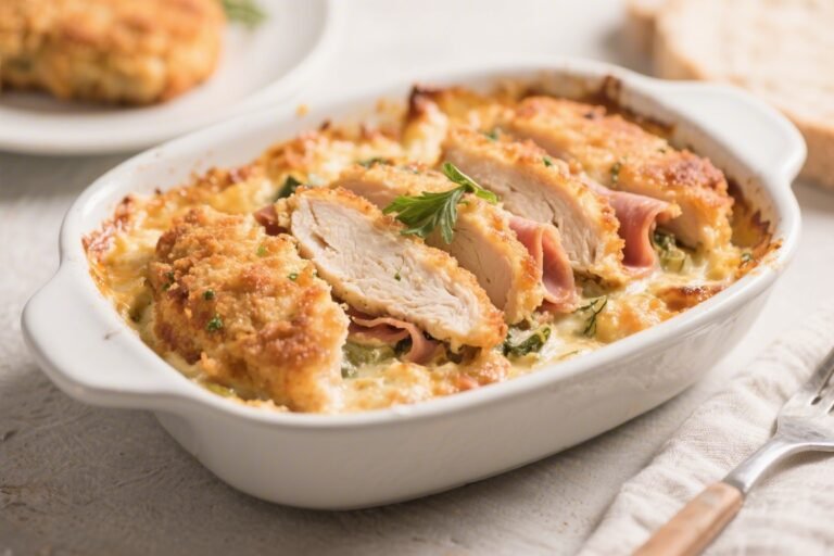 Keto Chicken Cordon Bleu Casserole – Creamy, Comforting, and Low-Carb